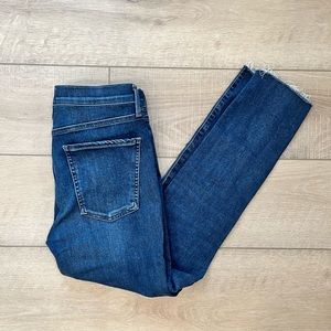 AGOLDE straight leg cropped raw hem jeans size 28